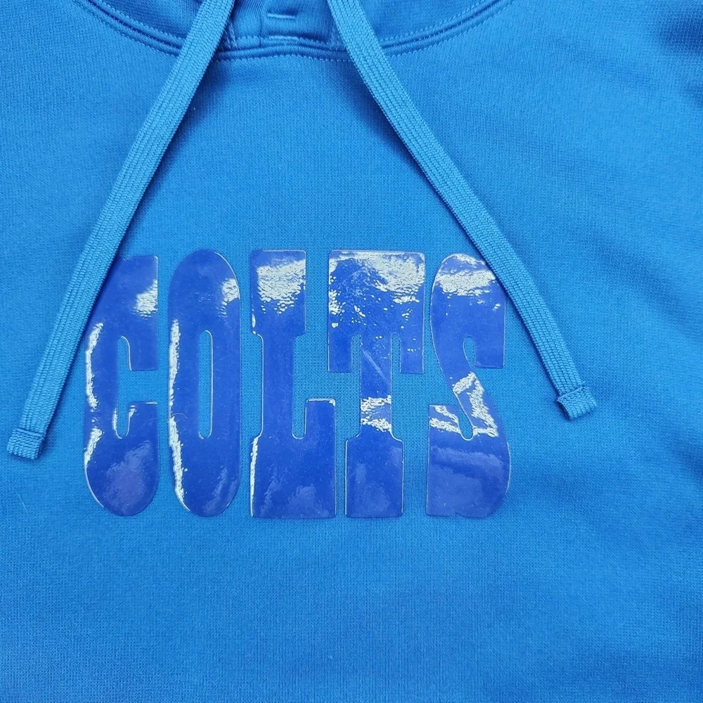 Indianapolis Colts Nike Therma-Fit Hoodie Mens M NFL Onfield Apparel Blue